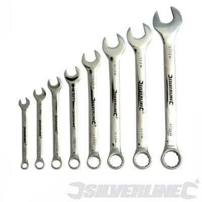 Silverline 8pc Whitworth Spanners