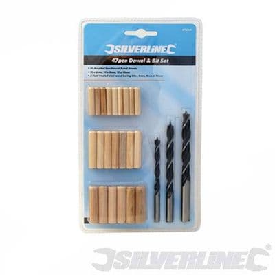 Silverline Tools 47pc Dowel and Bit Set