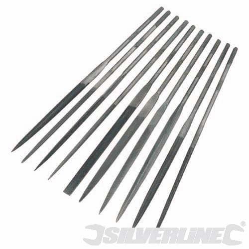 Silverline Tools Needle File Set 10pc - MS100 | Tools & Leisure