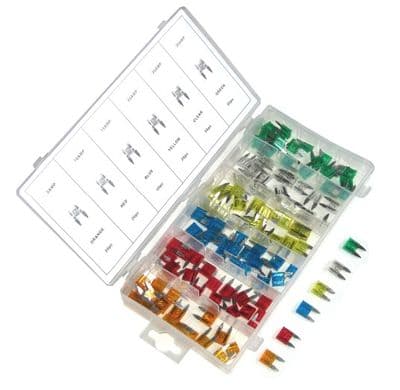 Toolzone 120pc Mini Spade Auto Fuse Assortment