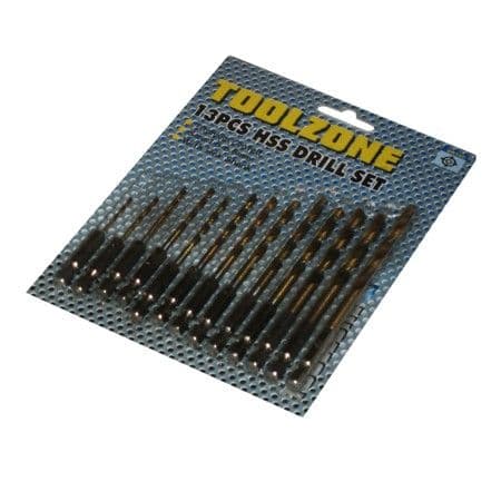 Toolzone 13pc HSS Hex Shank Titanium Drills