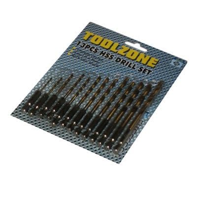 Toolzone 13pc HSS Hex Shank Titanium Drills