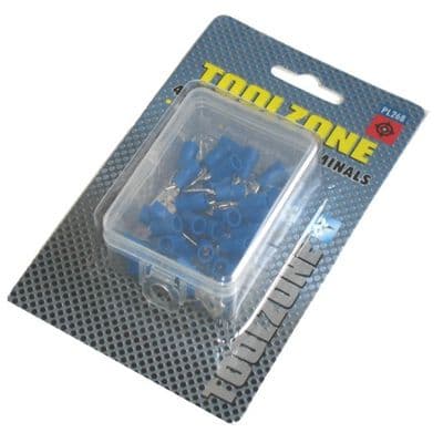 Toolzone 40pc Blue Male Crimping Terminals