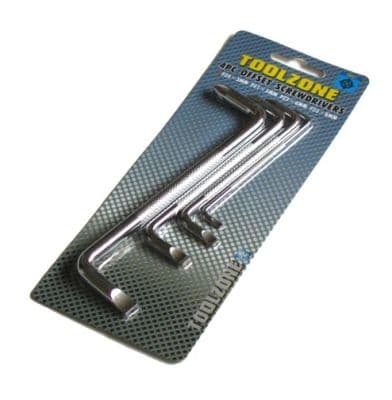 Toolzone 4pc Offset Screwdrivers