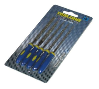 Toolzone 5pc Diamond File Set