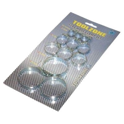 Toolzone Tools 12pc Hose Clamp Set