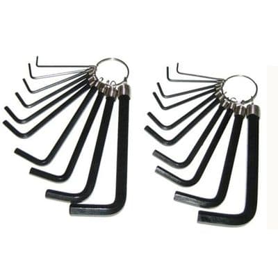 Toolzone Tools 20pc Allen (Hex) Key Wrench Set