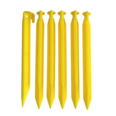 Toolzone Tools 6pc Plastic Tent Pegs