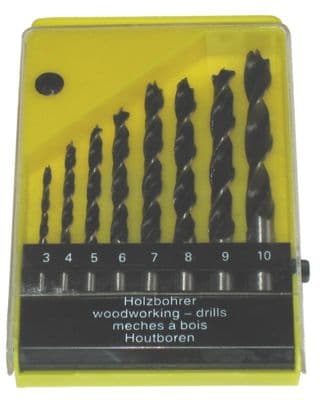 Toolzone Tools 8pc Wood Drills