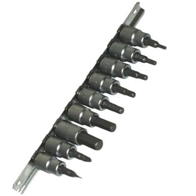 Toolzone Tools 9pc Hex Bit Socket Set