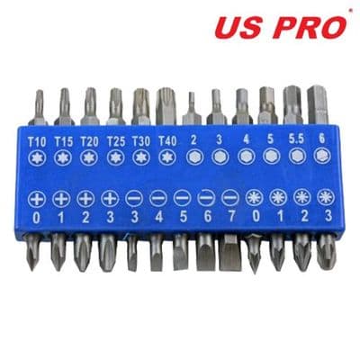 US Pro by Bergen Tools 25pc 25mm Screwdriver Bit Set
