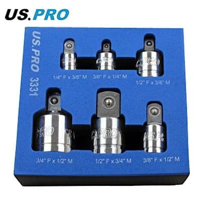 US Pro by Bergen Tools 6pc Socket Adaptor Set