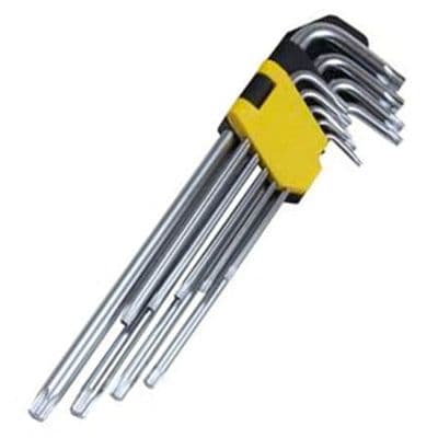 US Pro Tools 9pc Extra Long Torx Star Keys