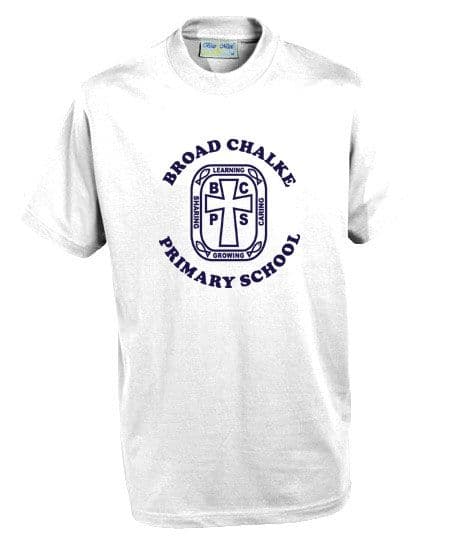 Broad Chalke Primary School White P.E. T-Shirt