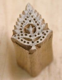 PB65 wooden stamp - leaf