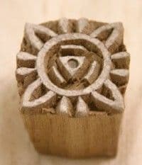 PB74 Wooden stamp abstract