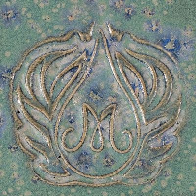 Robin's Egg 1U.S.Pint Brush on Stoneware Glaze