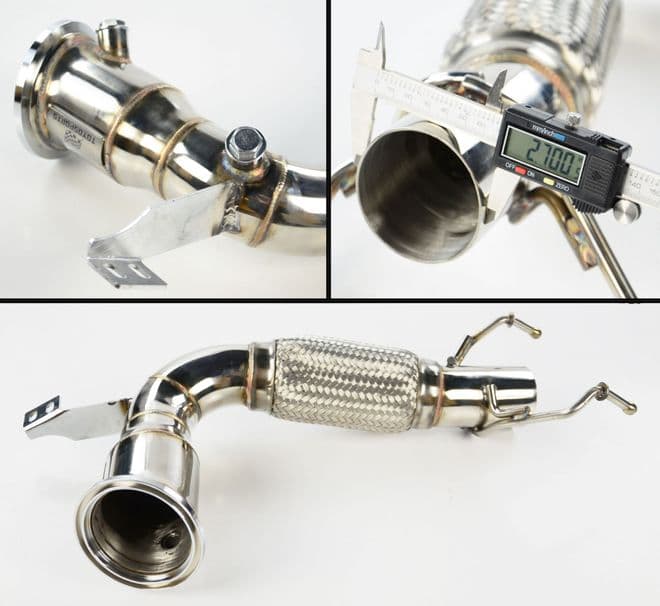 STAINLESS EXHAUST DECAT DOWNPIPE FOR BMW MINI F56 COOPER S 2.0T