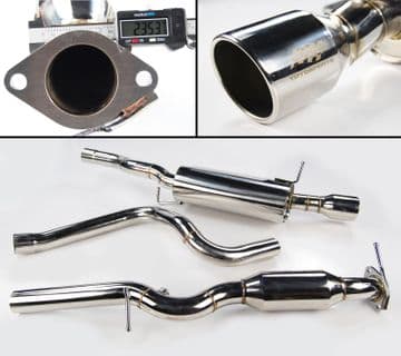 STAINLESS STEEL CAT DELETE EXHAUST SYSTEM FORD FIESTA MK6 2.0 ST150 2005-2008