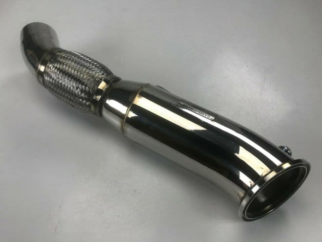 STAINLESS STEEL TURBO EXHAUST DECAT DOWNPIPE FOR BMW 140i 240i M140i 440i 740i