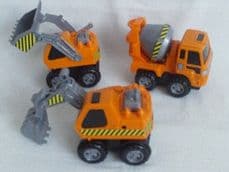 Adorable 1st Chunky 'Builders Playtime Push Along Trucks' Playset