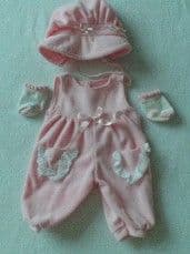 Adorable 5-Piece Baby Doll Playtime Outfit