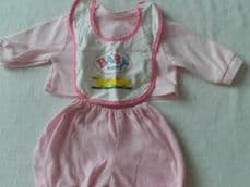 Adorable 'Baby Born' 3-Piece Playtime Baby Doll Outfit