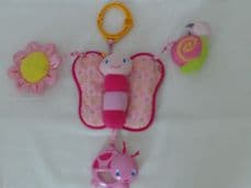 Adorable Baby 'Butterfly' Bright Starts Plush Pram Toy