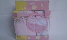Adorable Baby Doll Nappies Playset & Feeding Bib BNIB