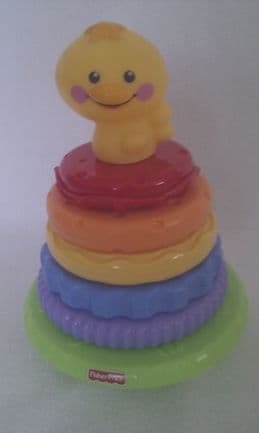 Adorable Baby Fisher Price 'Play & Stacking Toy' with Rattle Sound