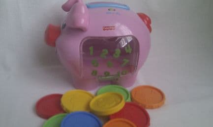 Adorable Baby Musical My 1st Piggy Bank Fisher Price Laugh & Learn Toy
