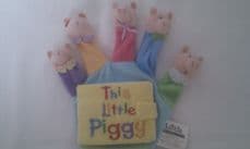 Adorable Baby My 1st 'Little Piggy' Hand Puppet & Nursery Book