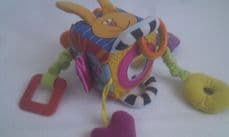 Adorable Baby Taf Toy 'Touch Cube' Development Plush Pram Toy