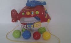 Adorable Baby Vtech My 1st Learn & Sort Helicopter Pull Along Toy