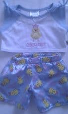 Adorable Bedtime 'Chicks Rule' 2-Piece Build-a-Bear PJ's