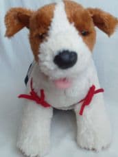 Adorable Big 'Dog Fully Clothed' Build-a-Bear with Red Collar Plush Toy