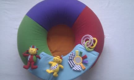 Adorable Big My 1st Redkite Baby 'Sit me up' Inflatable Ring & Play Tray
