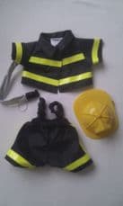 Adorable Build-a-Bear 'Fireman' 3-Piece Outfit