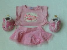 Adorable Build-a-Bear 'Princess' 4-Piece Bear Outfit