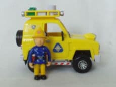Adorable Fireman Sam Friction 'Mountain Rescue Car' Plus Penny Figure