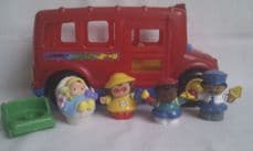 Adorable Fisher Price 'Little People Beeps Musical & Light Up School Bus' & Figures
