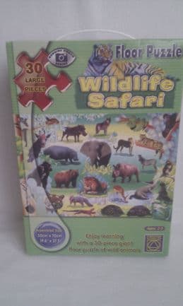 Adorable Giant 'Wildlife Safari' Photo Floor Puzzle Age: 2-5 years+ Boxed