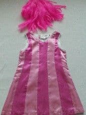 Adorable Lazytown Dance with 'Stephanie' 4-Piece Fancy Dress Outfit with Accessories 3-4 years
