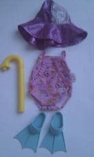 Adorable My 1st 'Baby Born Beach Swimming' Baby Doll 5-Piece Outfit