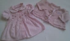 Adorable My 1st 'Baby Born Rose Bud Party Dress' Baby Doll 2-Piece Outfit