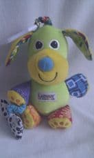 Adorable My 1st Baby Lamaze 'Pupsqueak' Rattle Cot & Pram Plush Toy