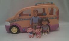 Adorable My 1st Big Talking 'Dora the Explorer' Car & Family of Figures