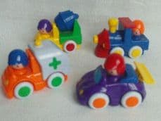 Adorable My 1st Set of Baby Push Along Chunky Cars Playset