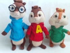 Adorable My 1st Set of Three 'Alvin & the Chipmunks' Plush Toys