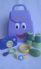 Adorable My 1st Talking Dora the Explorer Backpack & Lots of Accessories